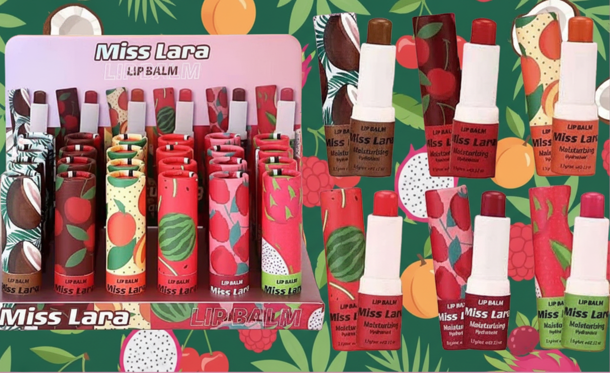 Lip Balm Miss Lara - Balsamo Labbra Idratante con Design Colorato