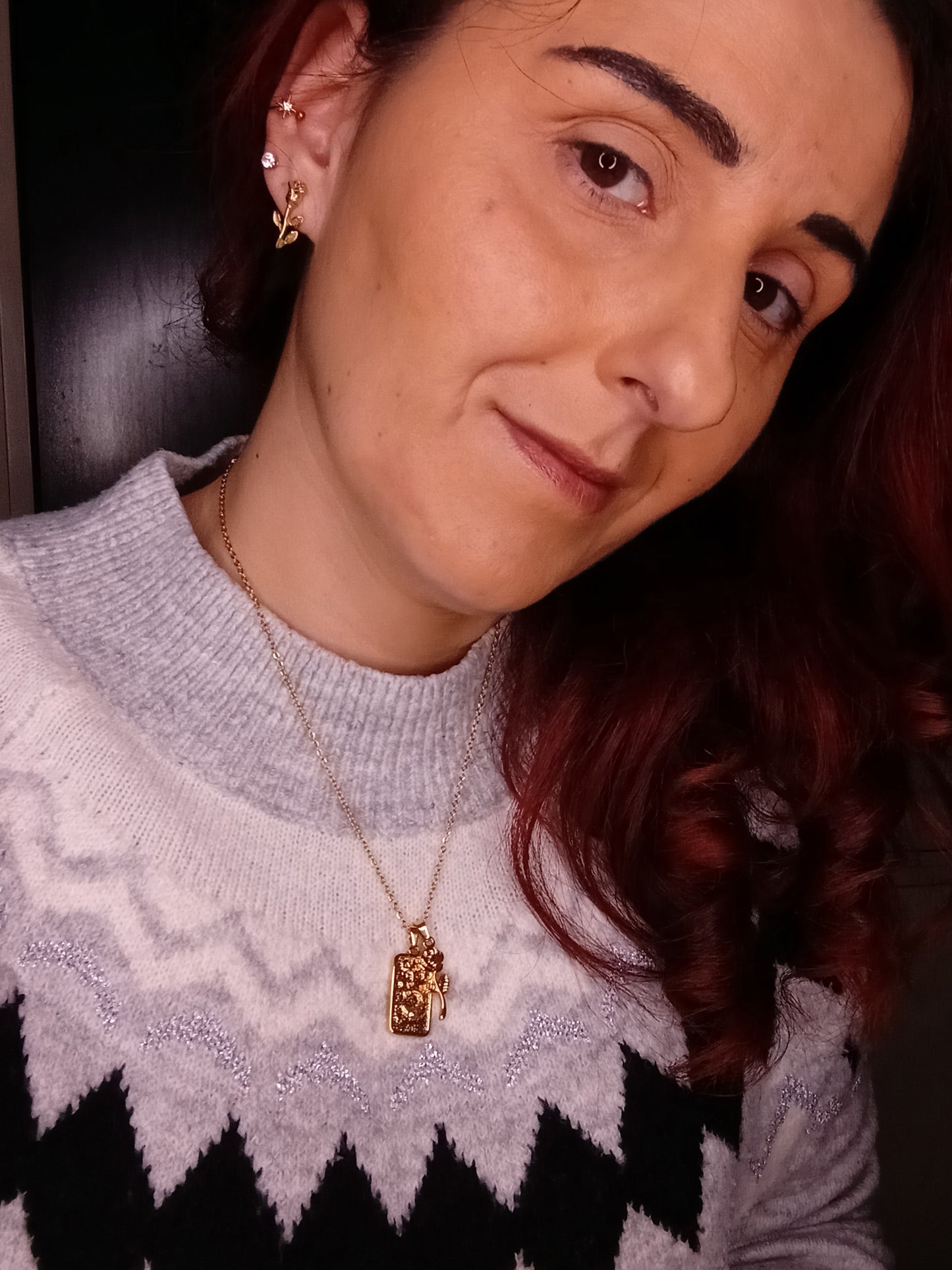 Collana Ok Respira in Acciaio Inossidabile - Bijoux Simbolico Luna Stella e Rosa Promemoria di Forza Interiore 🖤