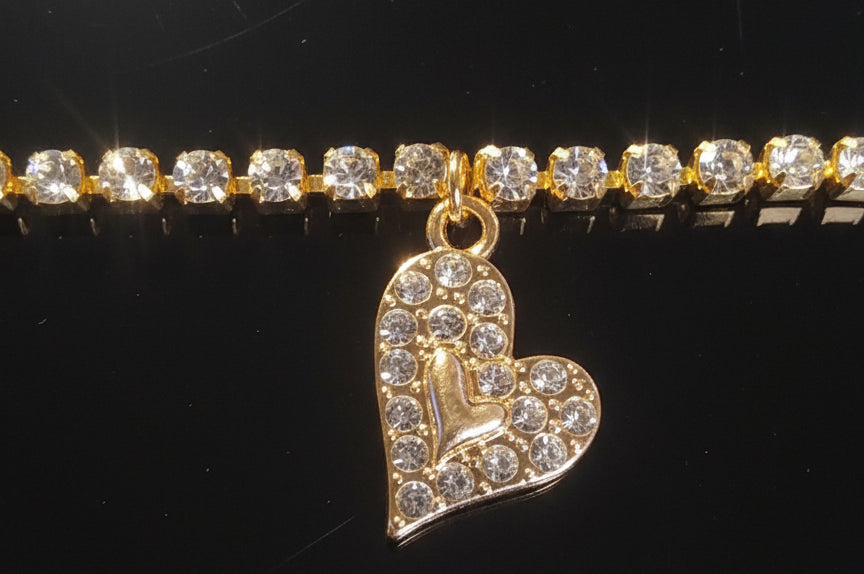 Bracciale Tennis ciondolo cuore