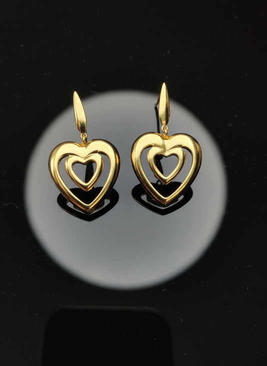 Orecchini Cuori Fusi 🖤 Pendenti in Acciaio Inossidabile