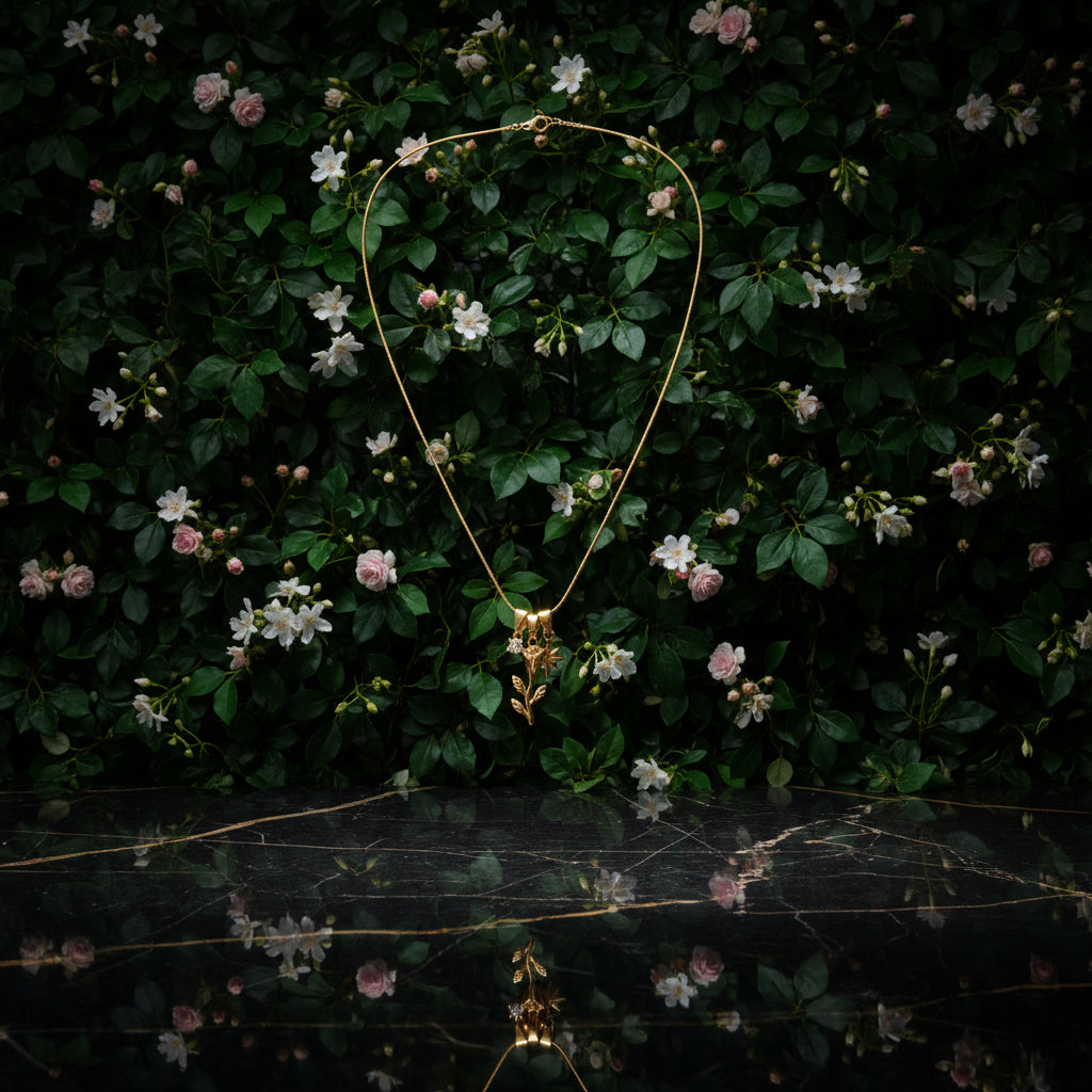 Collana Luce di Rosa 🖤 Punto Luce, Rosa e Stella