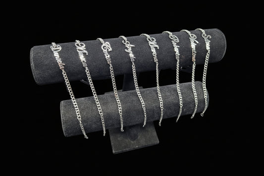 Bracciale in Acciaio con Nome Personalizzato
