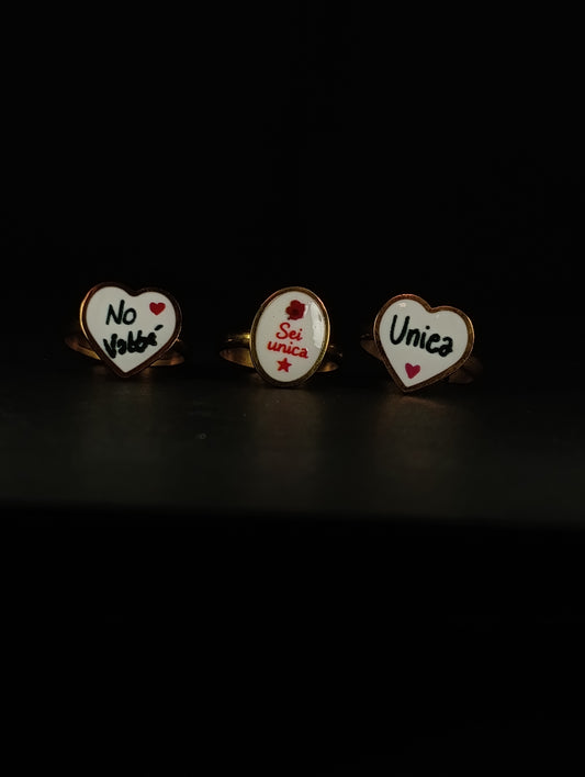 Anello con frase