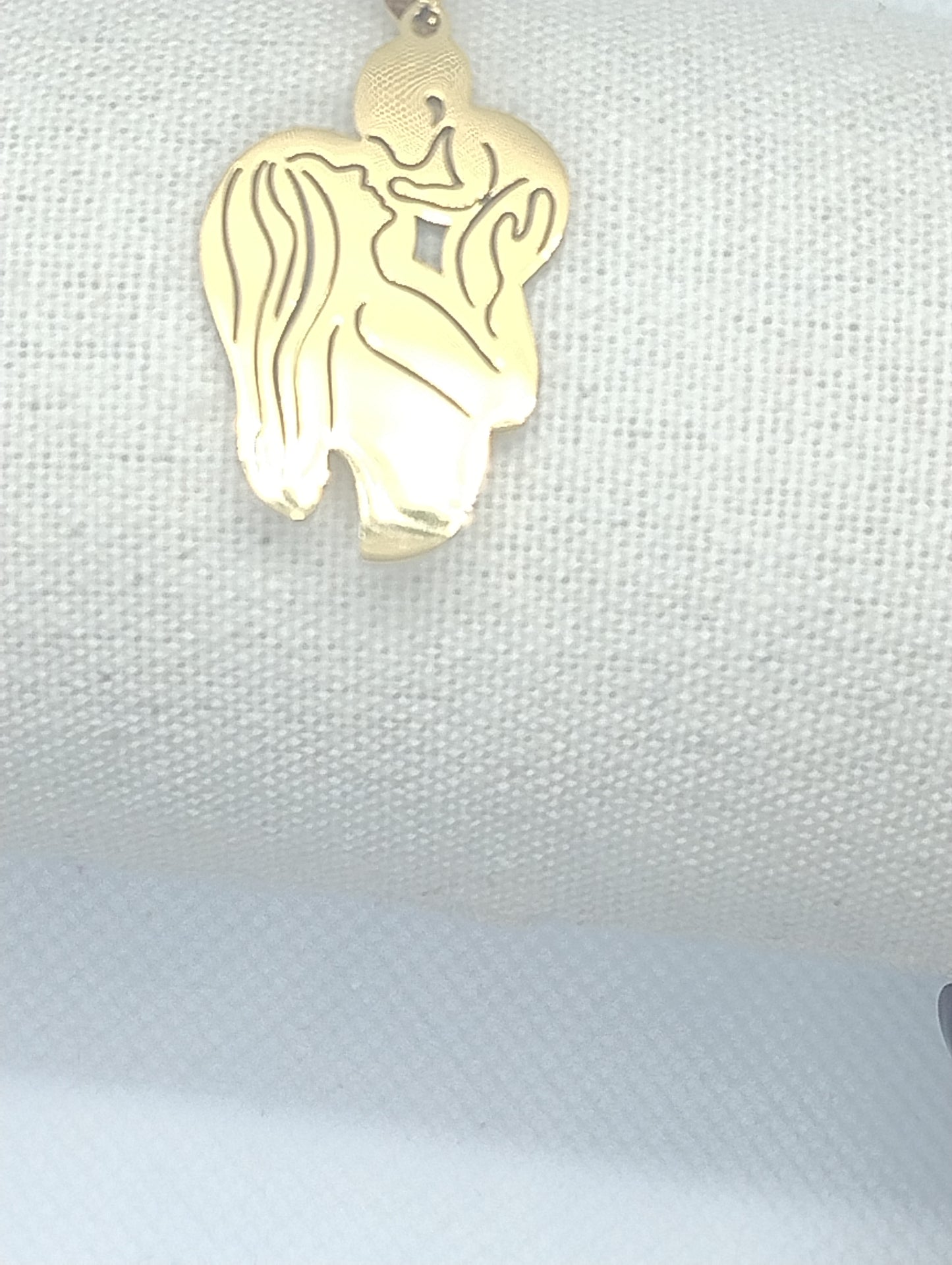 Collana “Bacio di Mamma” in Acciaio Inossidabile Gold