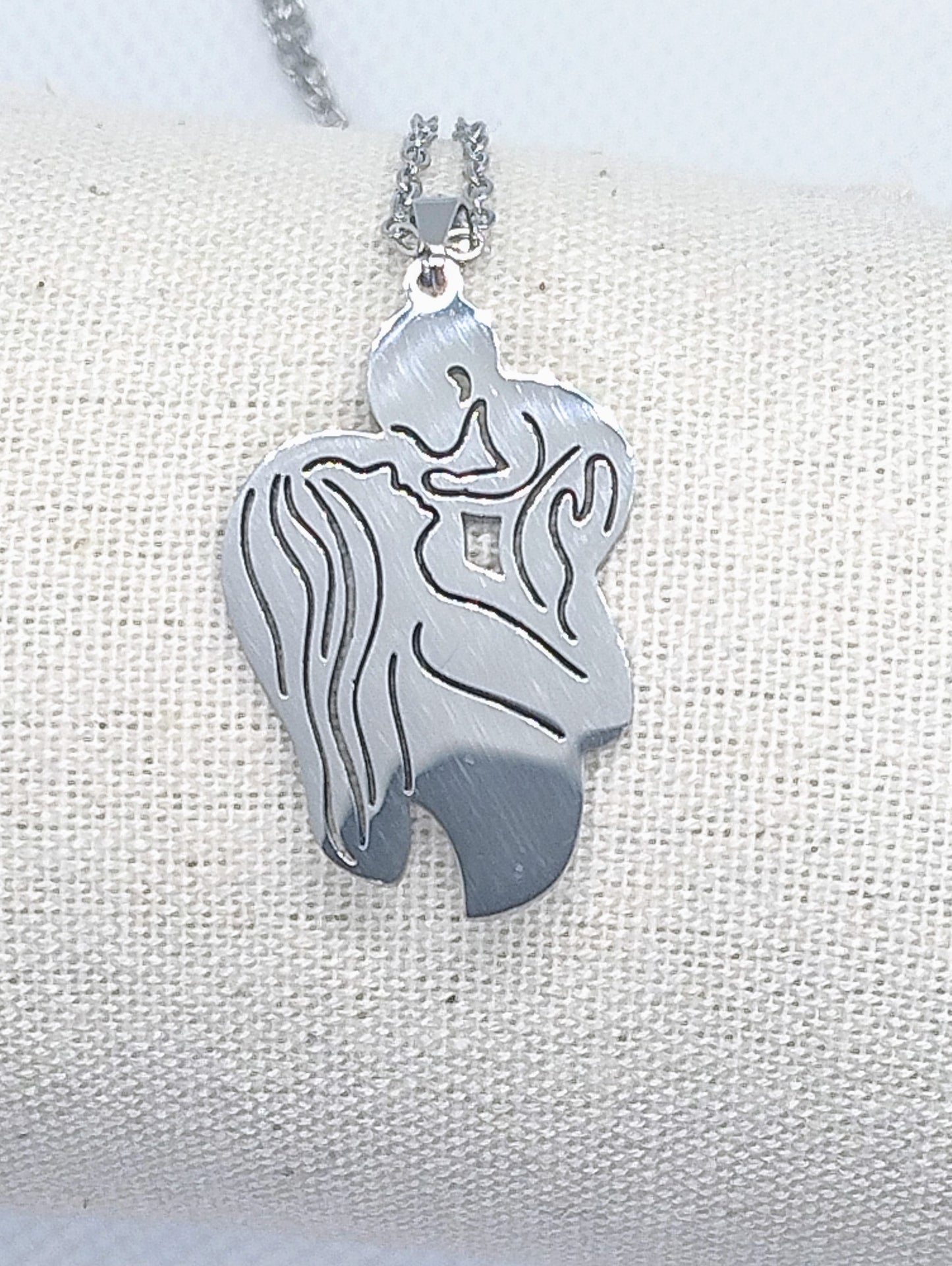 Collana “Bacio di Mamma” in Acciaio Inossidabile