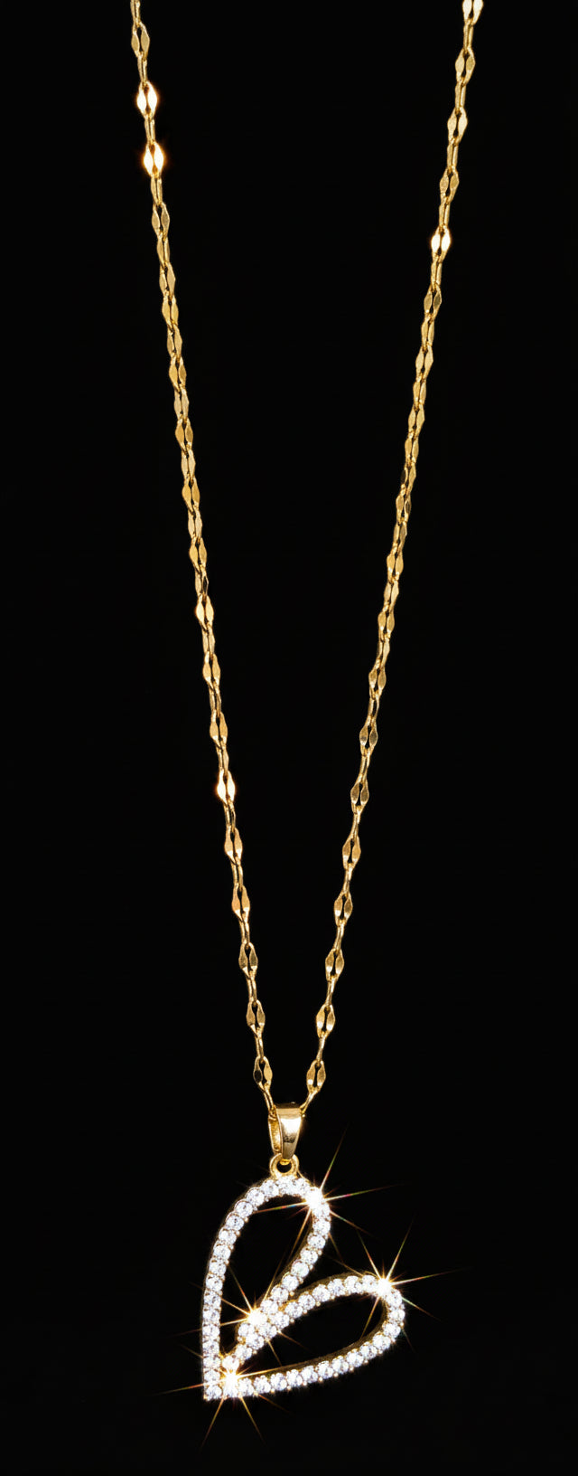 Collana cuori e brillanti