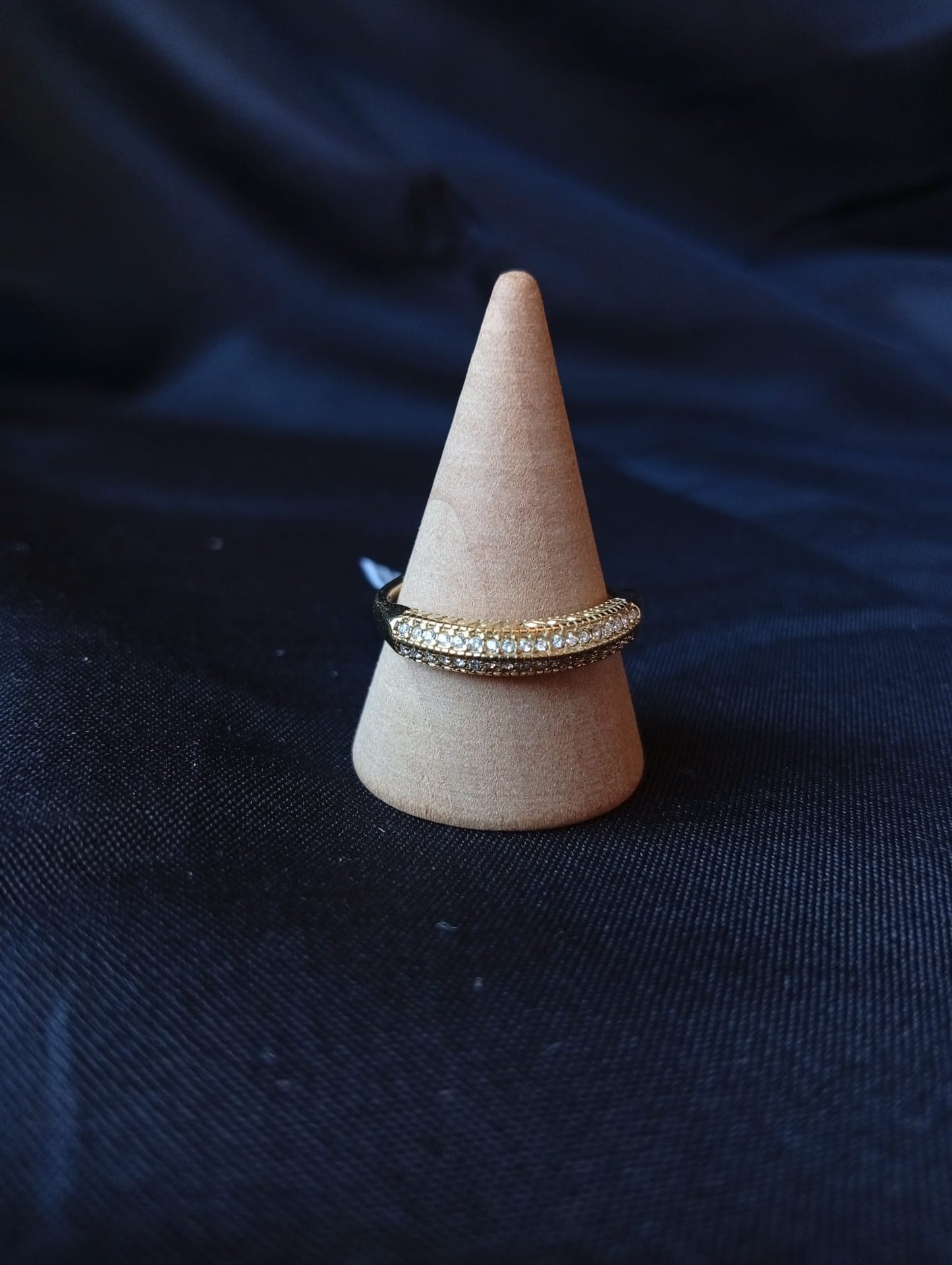 Anello Bon Bon 🖤 Pavé di Cristalli in Acciaio Inossidabile 316L