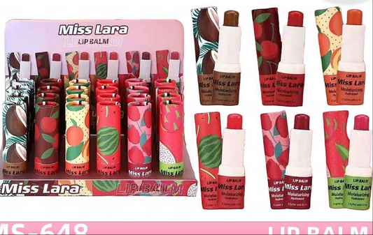 Lip Balm Miss Lara - Balsamo Labbra Idratante con Design Colorato