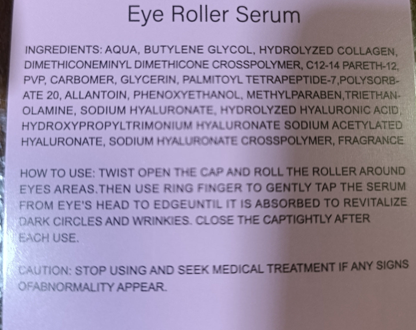 Eye Roller Serum Fiori, Frutti e Magia Araba – 15ml