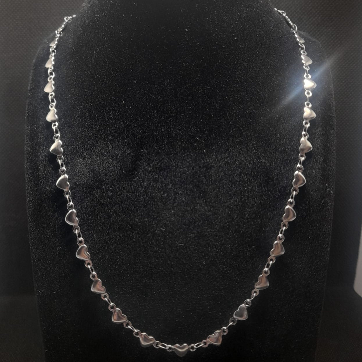 Collana Maglia di Cuori – Acciaio Inox Handmade