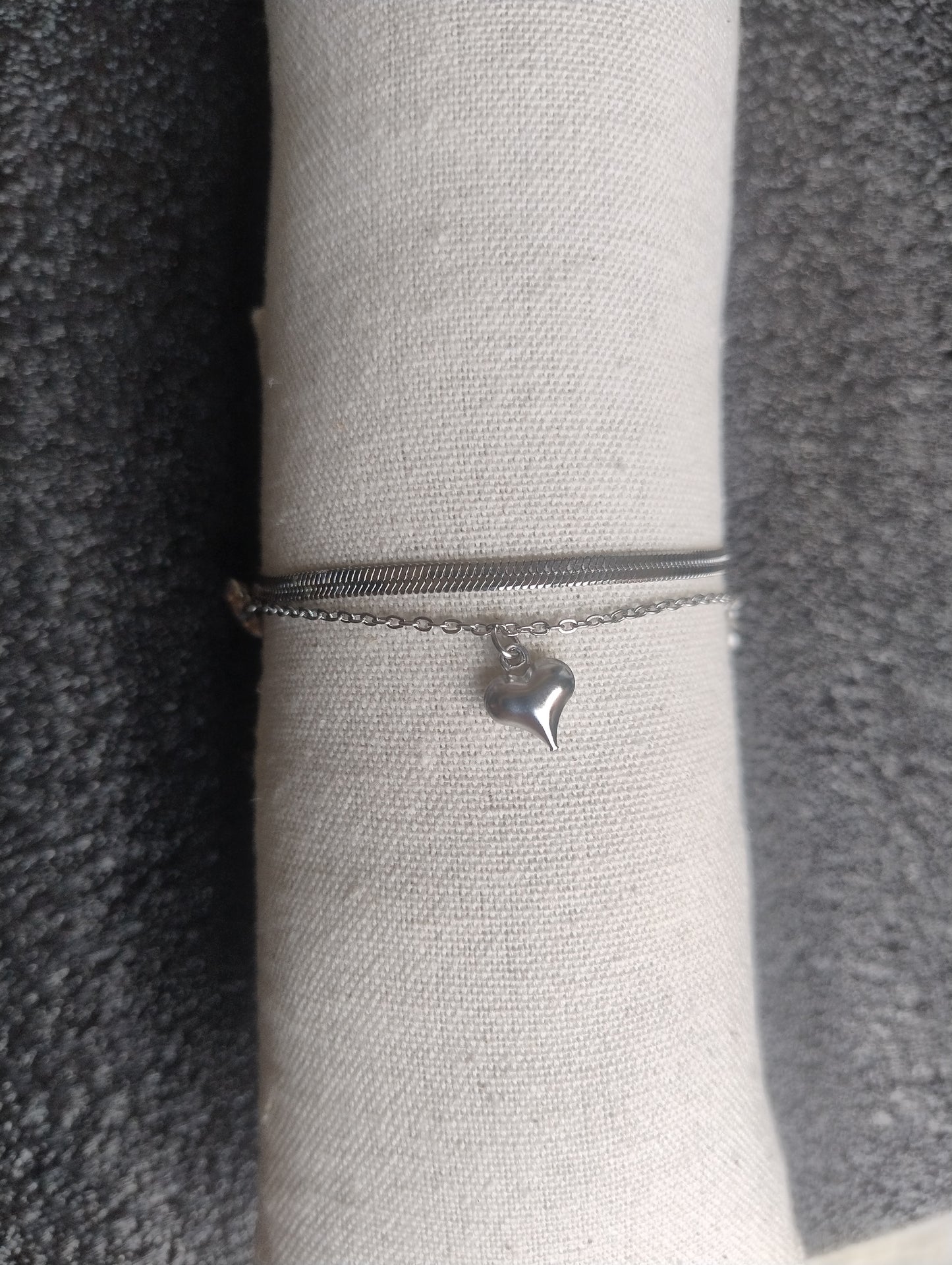 Bracciale Tre cuori senza capanna