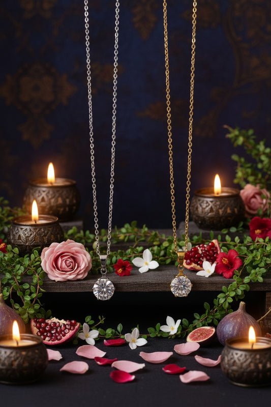 Collana Punto Luce 🖤 Catena Regolabile Oro e Argento