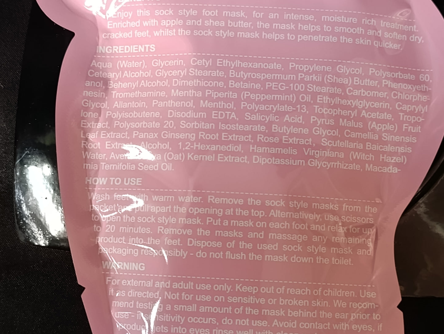 Maschera Piedi  Fiori, Frutti e Magia Araba - 50g