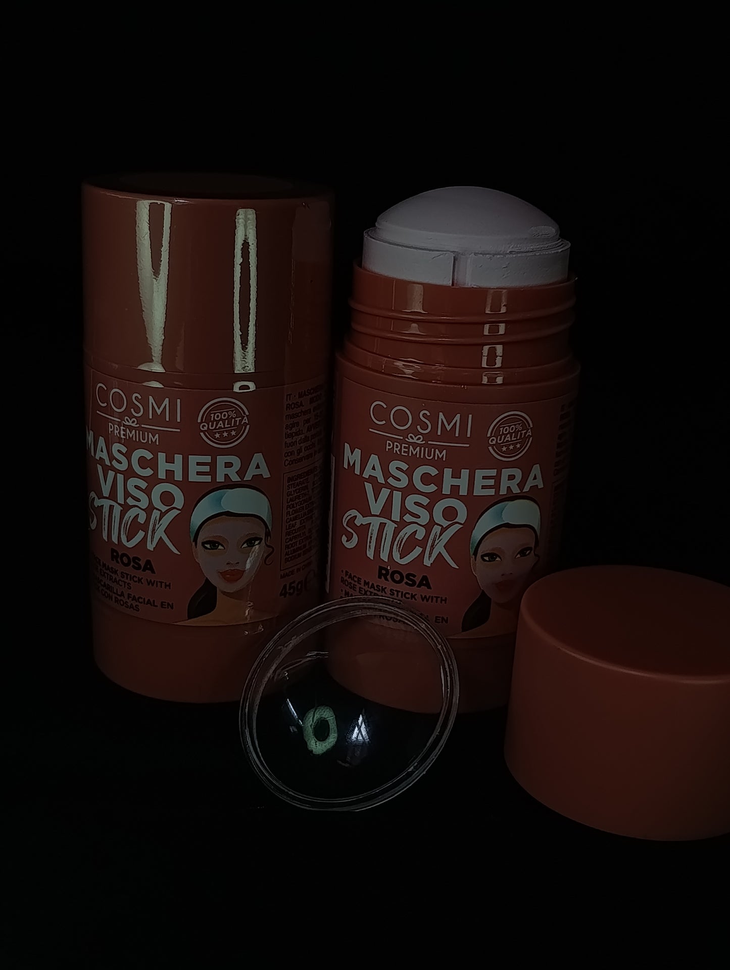 Maschera Viso Stick con Estratti di Rosa 🖤 45g Cosmi Milano