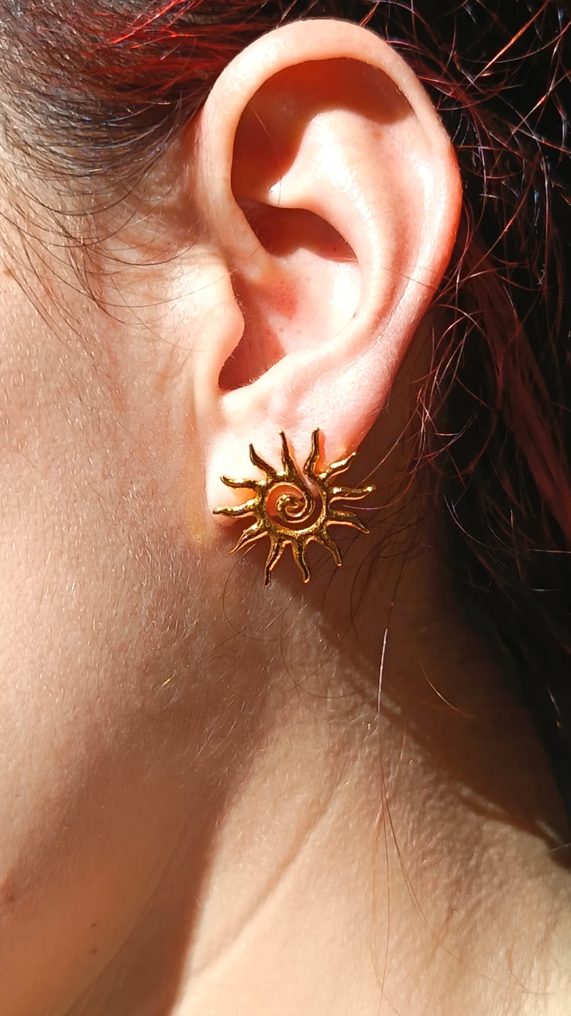 Orecchini spirale solare