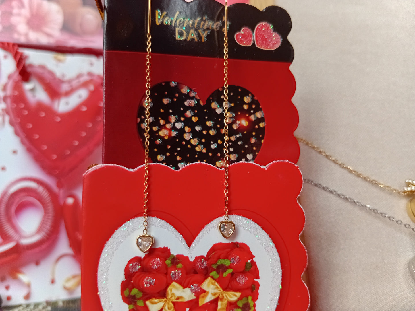 Orecchini saliscendi d'amore