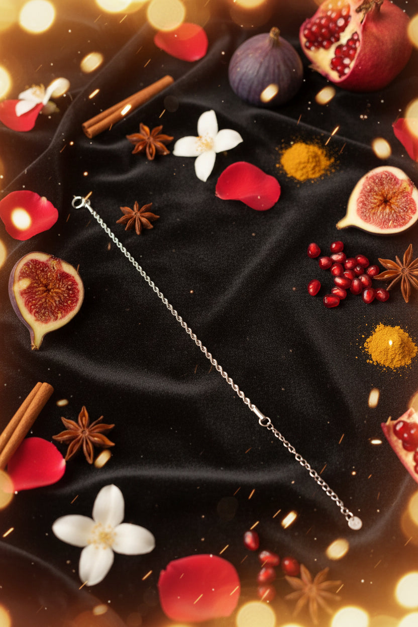 Cavigliera Intreccio 🖤 Acciaio Inossidabile 316L Argento e Oro