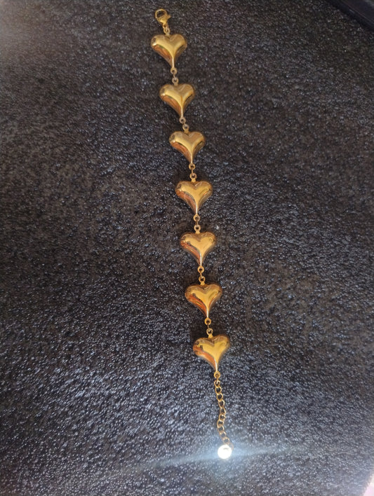 Bracciale inseguimento di cuori