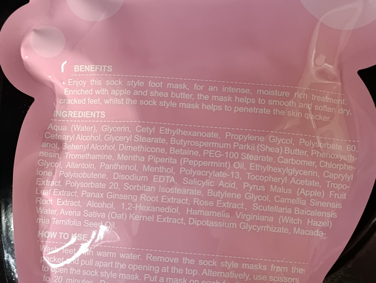 Maschera Piedi  Fiori, Frutti e Magia Araba - 50g