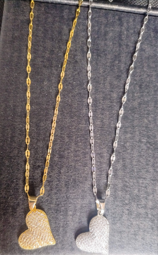 Collana Cuore bombato