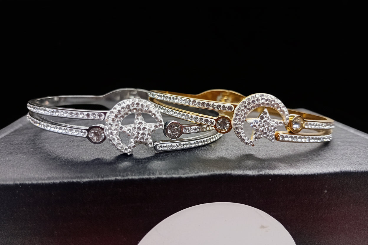 Bracciale rigido stella di luna
