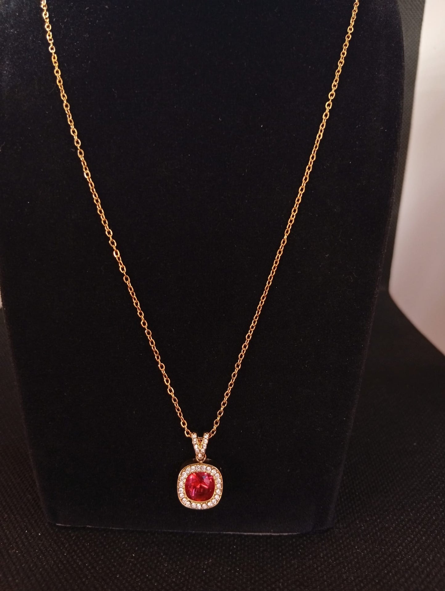 Collana Quadrato Intercambiabile ♥ in Acciaio Inossidabile con 4 Pietre Incluse  Bijoux Personalizzabile Oro e Argento 🖤