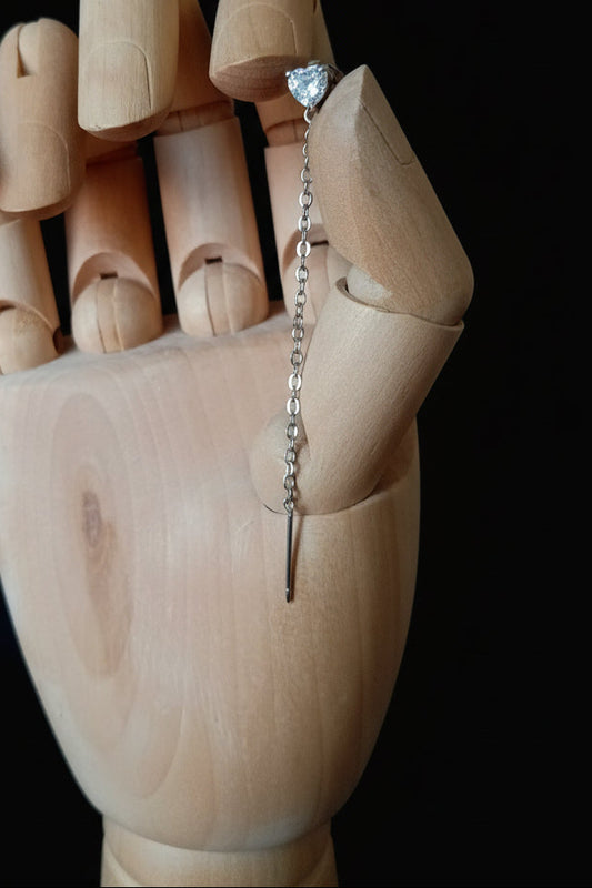 Orecchini cuoriscendi Cuore con Circonia Cubica