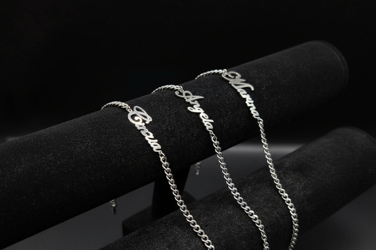 Bracciale in Acciaio con Nome Personalizzato