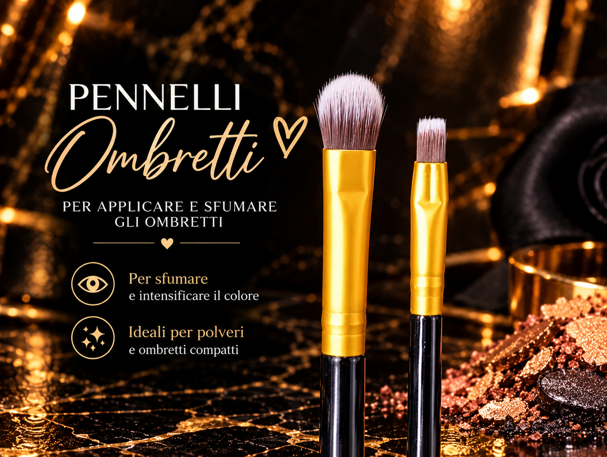 Set 5 Pennelli Make-Up Sweet Beauty per Viso e Occhi