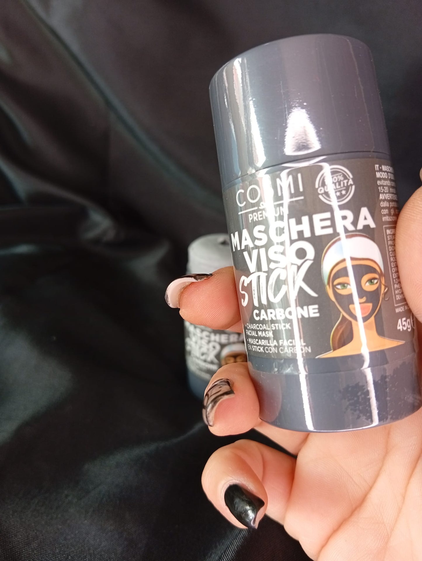 Maschera Viso Stick al Carbone – Cosmi Premium