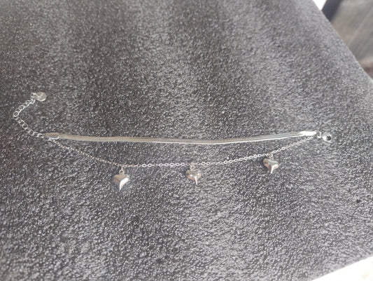 Bracciale Tre cuori senza capanna