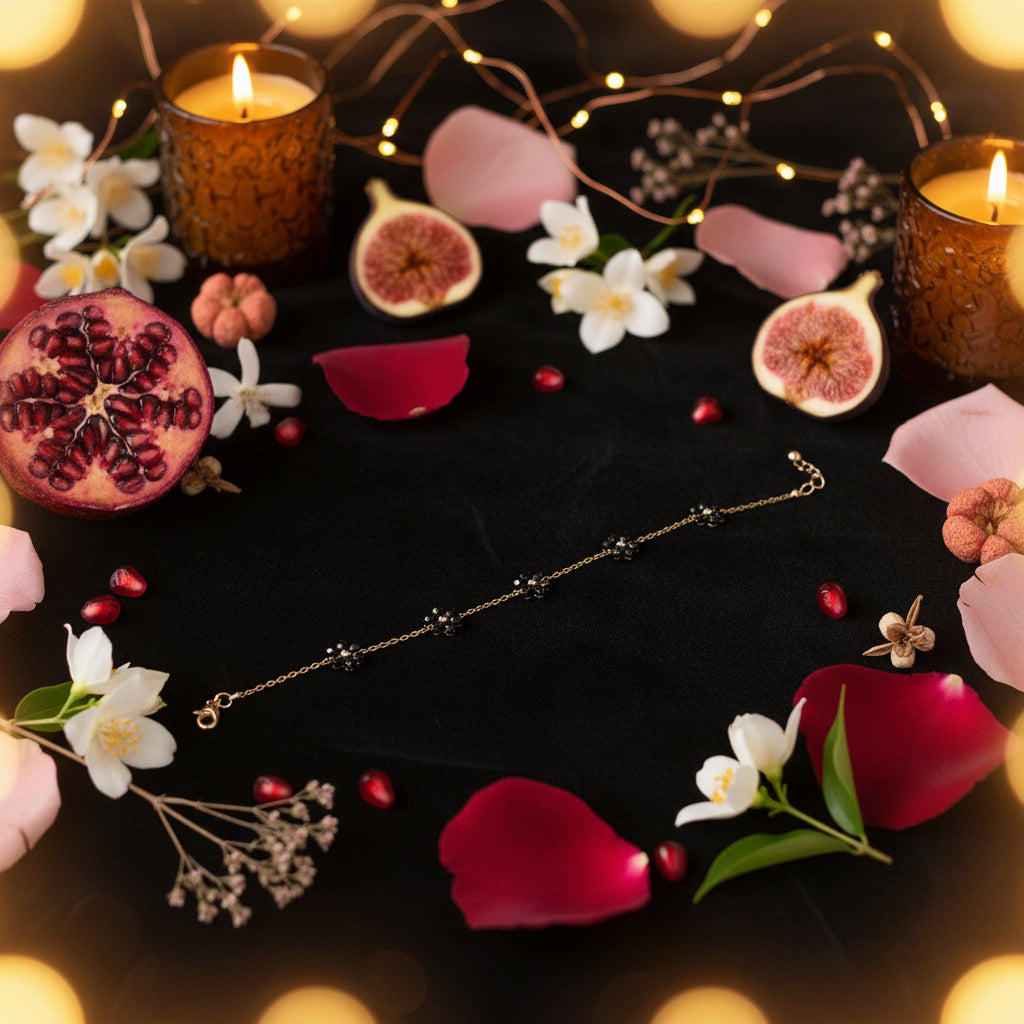 Cavigliera con Margherite in Acciaio Inossidabile 🖤 Bijoux Estivo