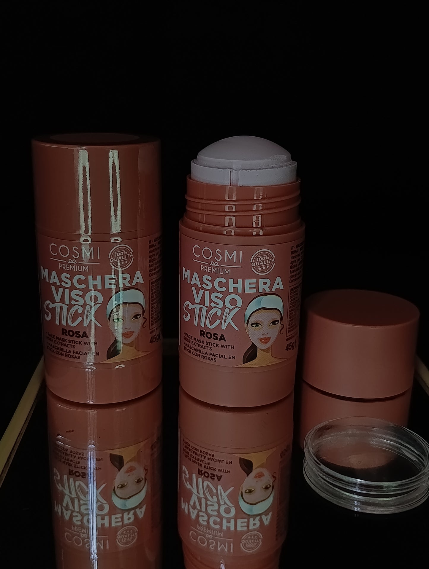 Maschera Viso Stick con Estratti di Rosa 🖤 45g Cosmi Milano