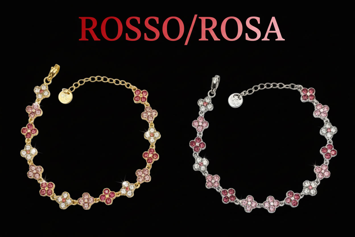 Bracciale Lumos - Acciaio Inossidabile 316L con Cristalli Colorati