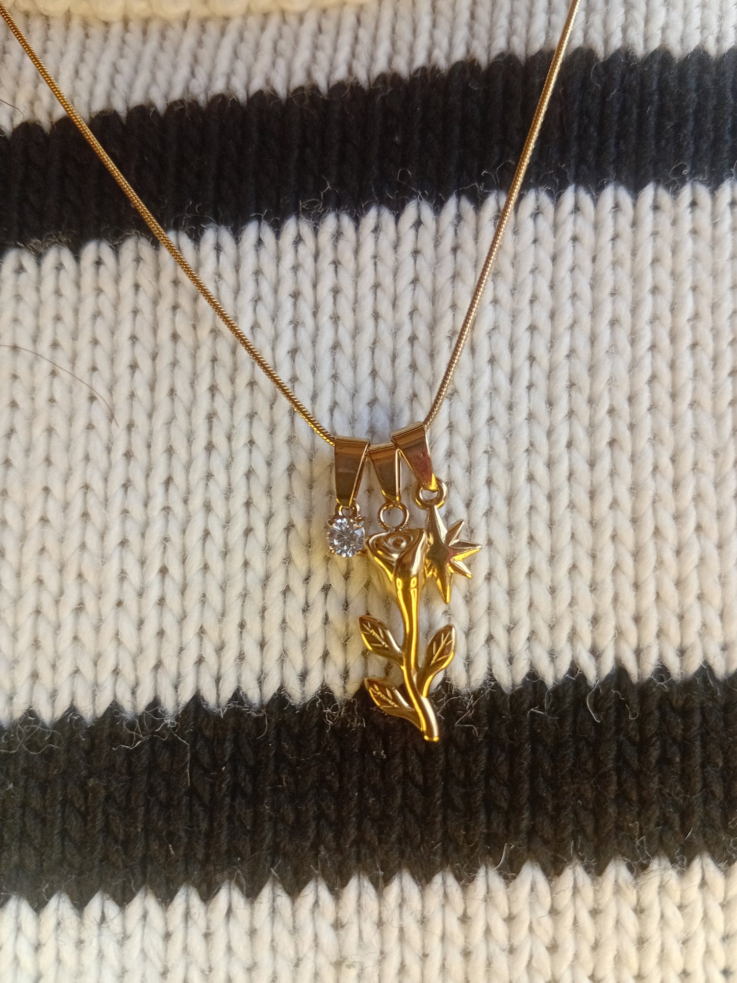 Collana Luce di Rosa 🖤 Punto Luce, Rosa e Stella