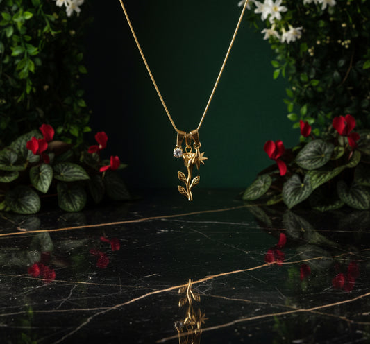 Collana Luce di Rosa 🖤 Punto Luce, Rosa e Stella
