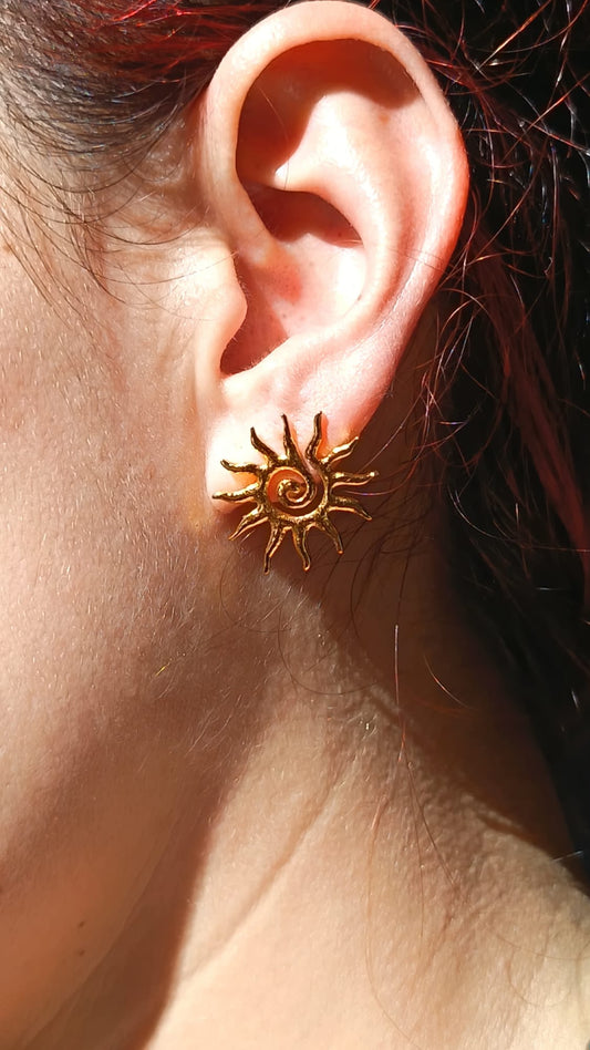 Orecchini spirale solare