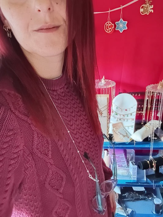 Catenina occhiali stelline cristal