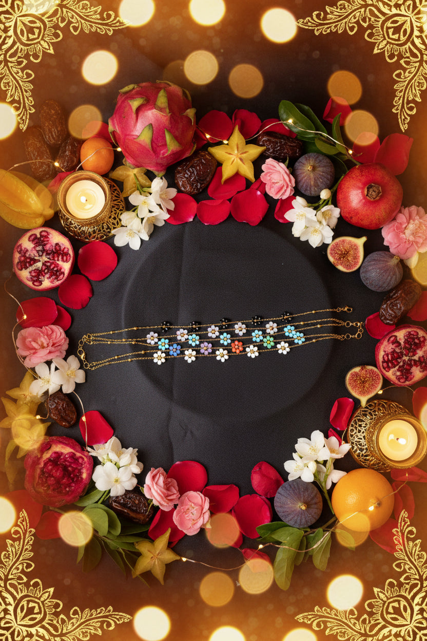 Cavigliera con Margherite in Acciaio Inossidabile 🖤 Bijoux Estivo