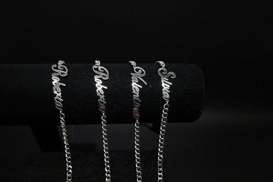 Bracciale in Acciaio con Nome Personalizzato