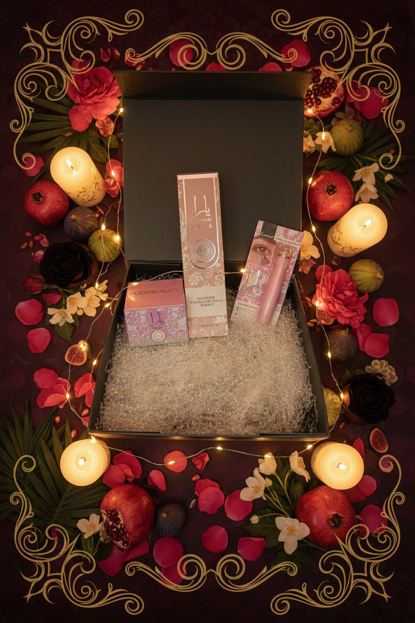 Kit Skincare Notte Fiori, Frutti e Magia Araba 🖤 Routine Serale Completa