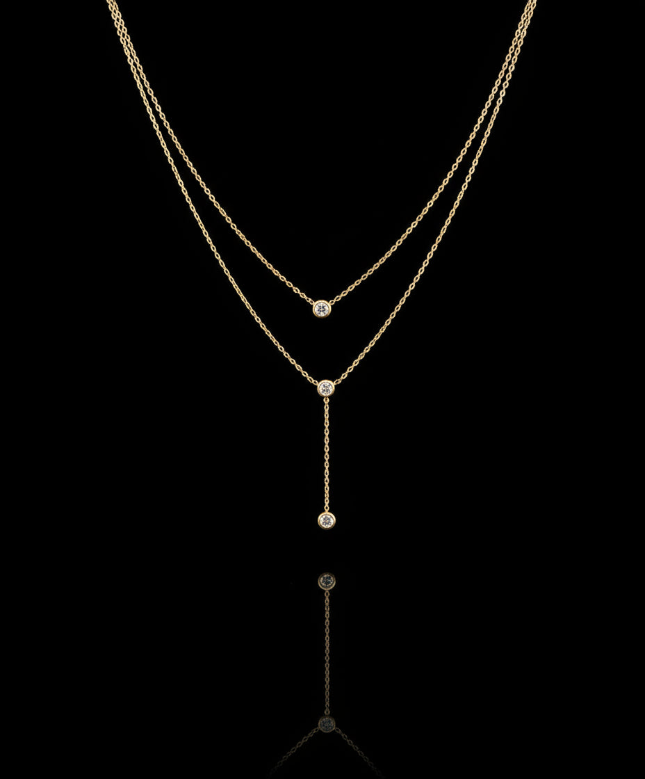 Collana doppio filo Crystal