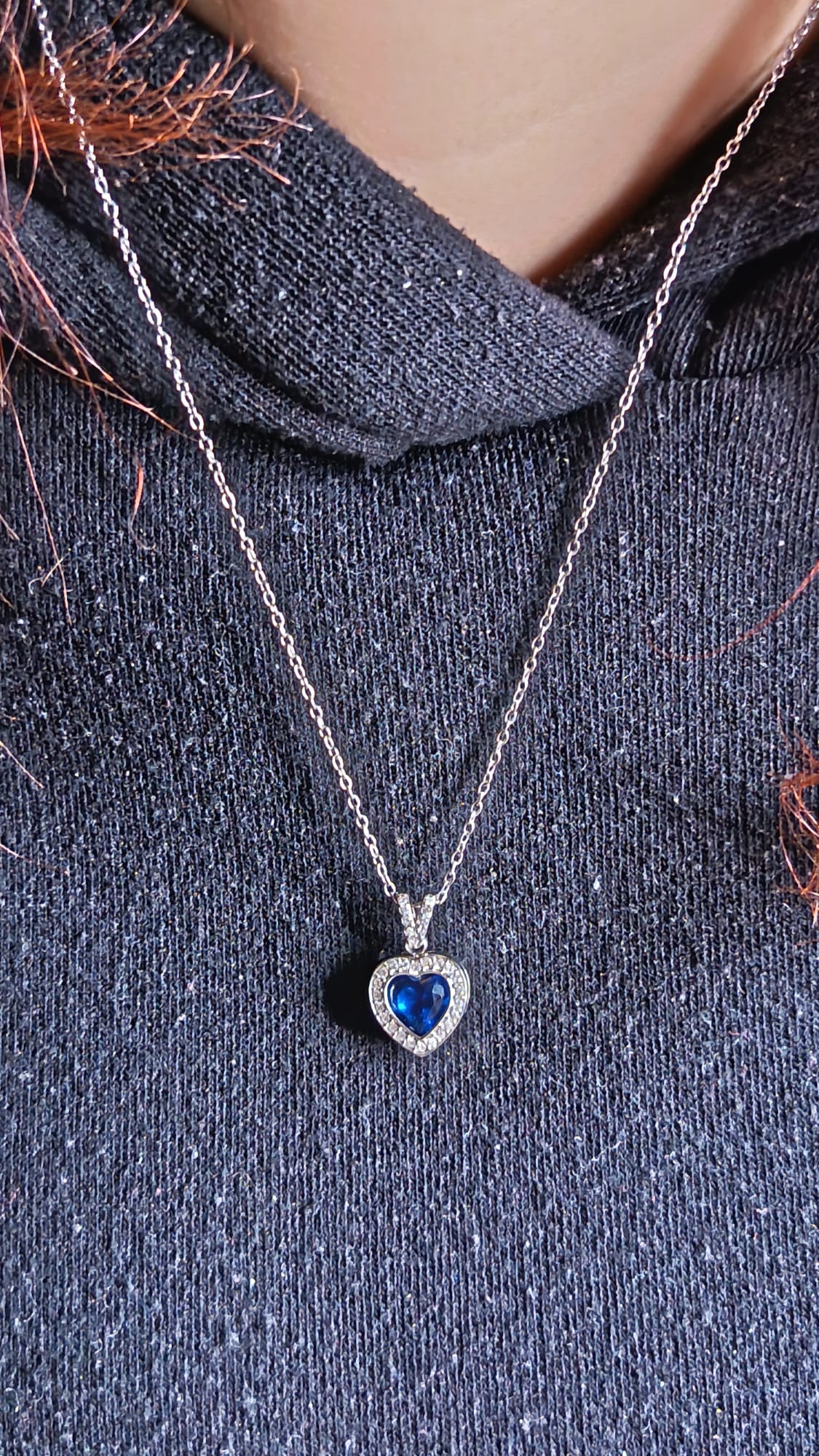 Collana Cuore Intercambiabile in Acciaio Inossidabile con 4 Pietre Incluse - Bijoux Personalizzabile Oro e Argento 🖤