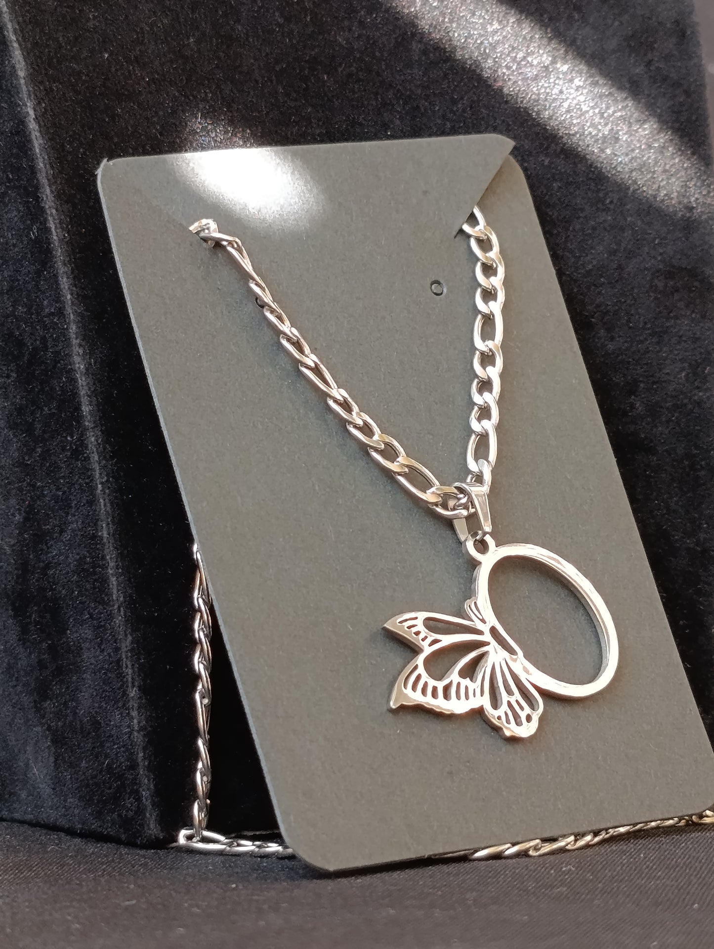 Collana Iniziale Farfalla Acciaio Inossidabile 🖤