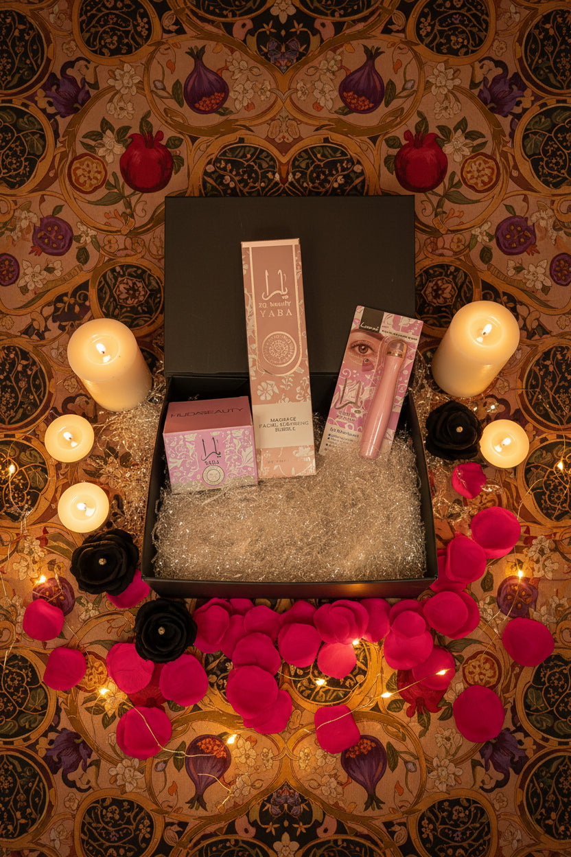Kit Skincare Notte Fiori, Frutti e Magia Araba 🖤 Routine Serale Completa