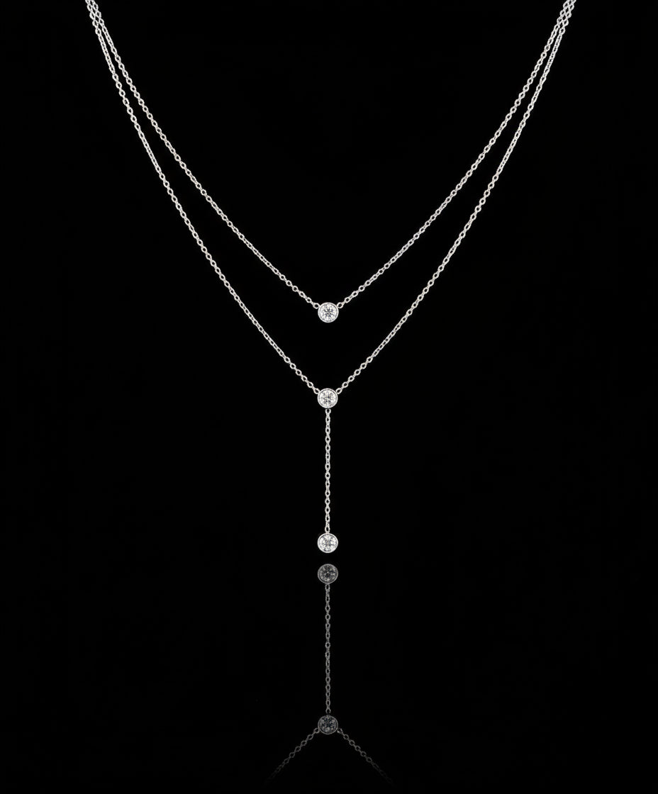 Collana doppio filo Crystal