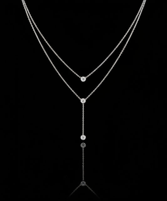 Collana doppio filo Crystal