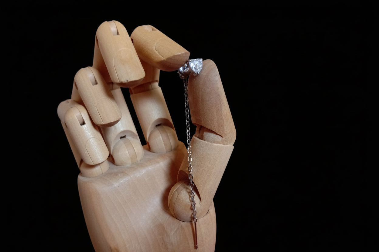 Orecchini cuoriscendi Cuore con Circonia Cubica
