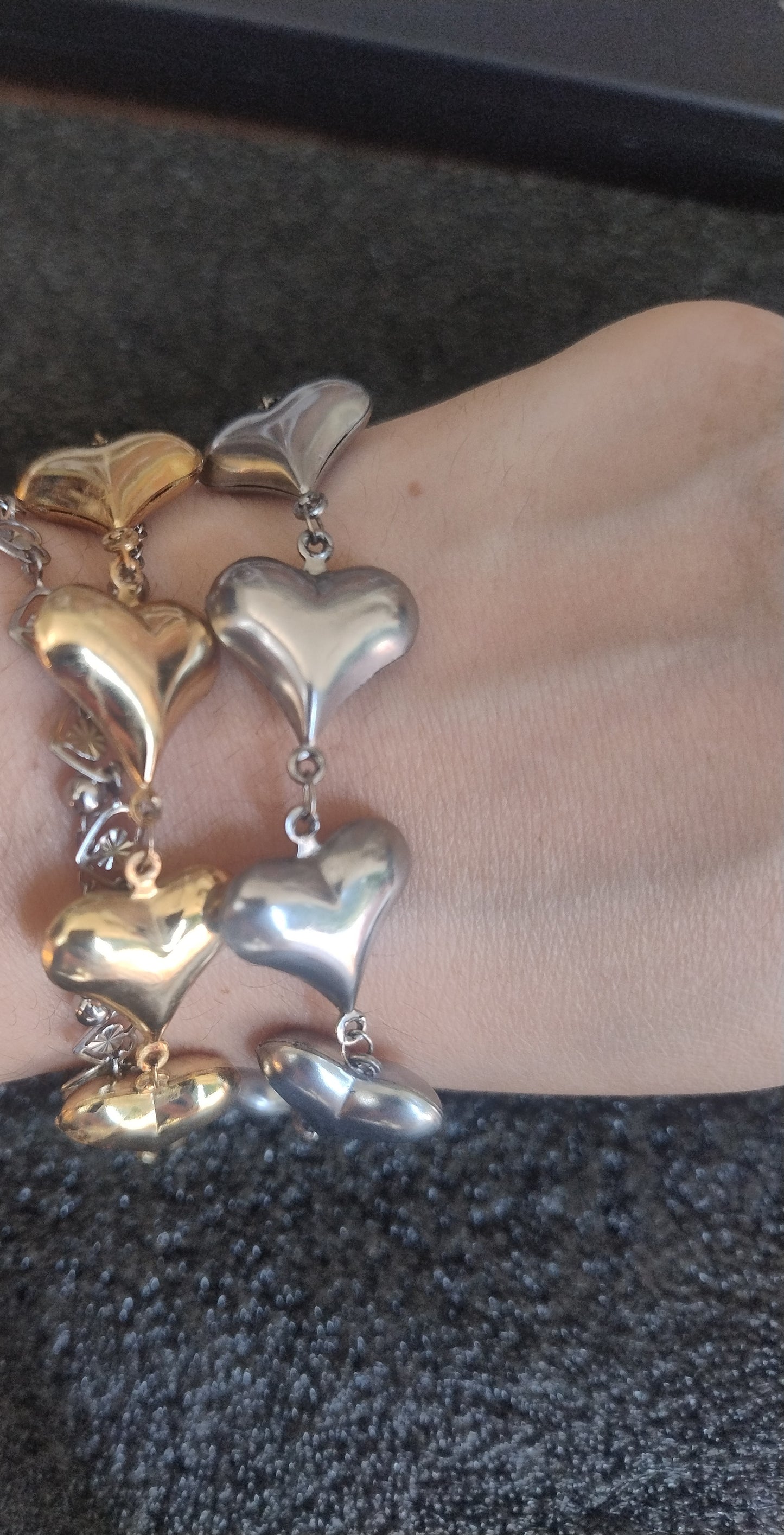 Bracciale inseguimento di cuori
