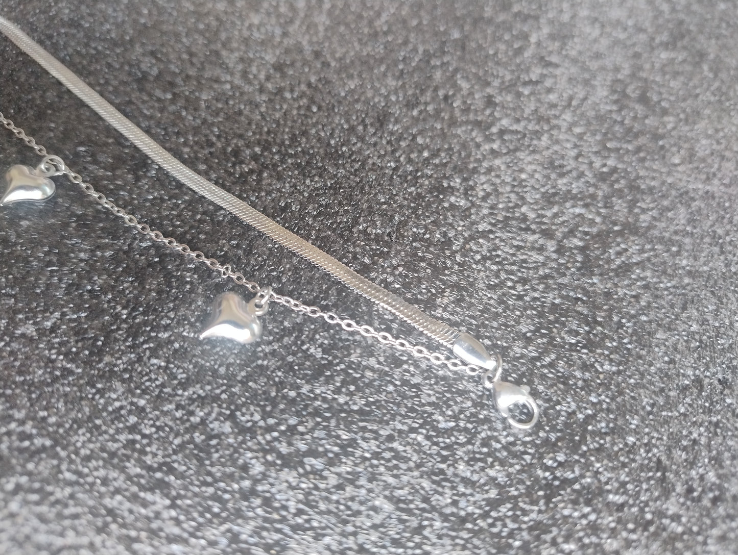 Bracciale Tre cuori senza capanna
